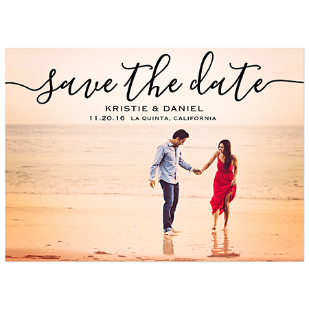 "Custom Photo - Bliss Photo " Save the Date Magnet