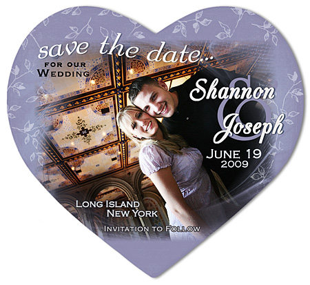Photo Heart Save the Date Magnet