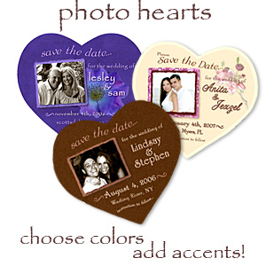 Save the Date Wedding Magnet - Cappuccino Heart with Photo